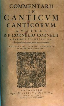 [Commentaria in Vetus et Novum Testamentum], [4,2]. Commentarii in canticum canticorum