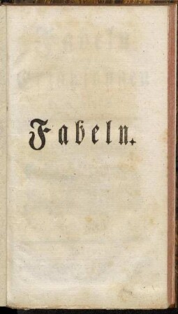 Fabeln und Erzählungen : Erster Theil