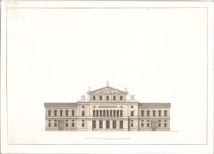 Voit, Johann Michael; Augsburg (Bayern); Theater - Aufriss