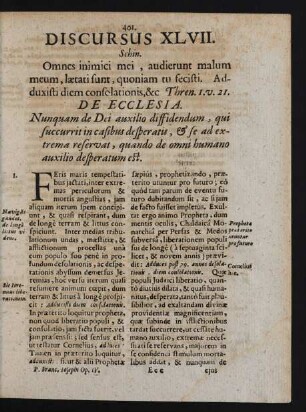 Discursus XLVII. Schin.