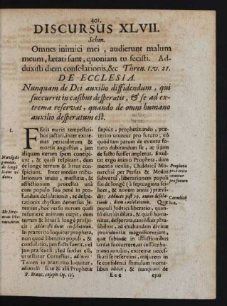 Discursus XLVII. Schin.