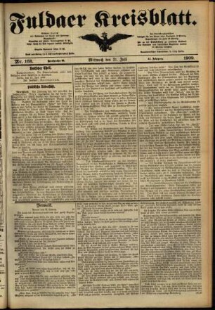 Ausgabe vom Mittwoch, den 21. Juli 1909.