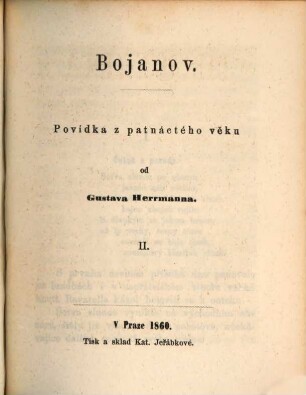 Bojanov : Povídka z patnáctého věku. 2