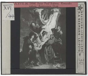 Rubens, Kreuzabnahme (Antwerpen Liebfrauenkathedrale, Tryptichon gesamt) : Mittlere Tafel