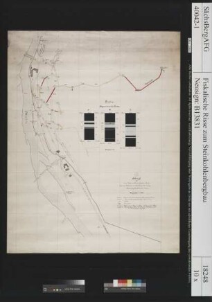 Zwickauer Brückenberg-Steinkohlenbauverein, Schacht 1, Grubenbaue der Mittelsohle in Muldennähe