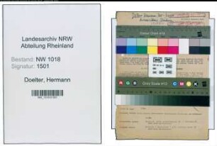 Entnazifizierung Hermann Doelter , geb. 25.04.1888 (Beamter)