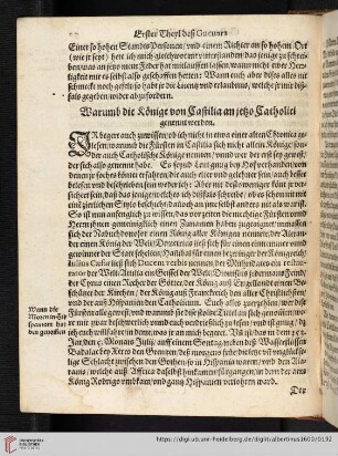 Warumb die Könige von Castilia