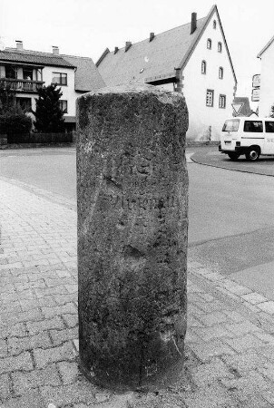 Meilenstein (Meilenstein); Biebergemünd, Leipziger Straße
