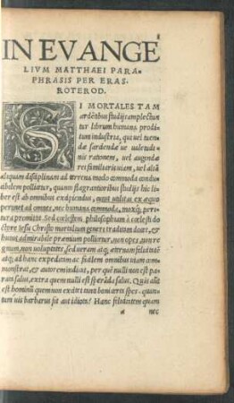 Si Mortales Tam ardentibus studiis amplectuntur librum humana proditum industria ...