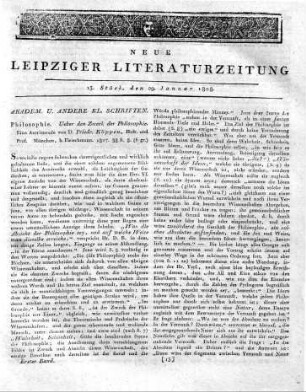 1808-01-29 : 13. Stück
