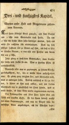 Drei-und funfzigstes Kapitel. Worinn unser Held und Ringelmann zusammen kommen.