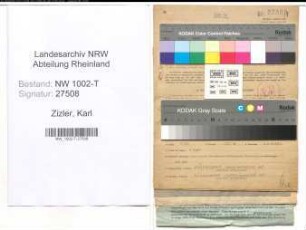 Entnazifizierung Karl Zizler , geb. 10.01.1895 (Architekt)