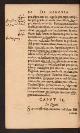 Caput IX. De Signis.