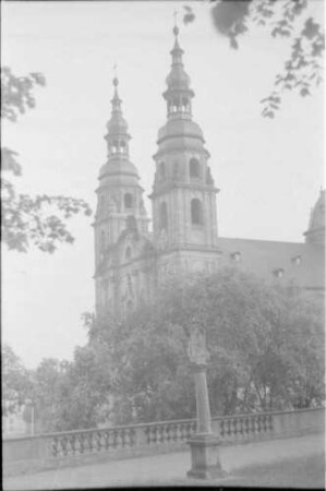 Fulda: Dom vom Bischöflichen Palais aus