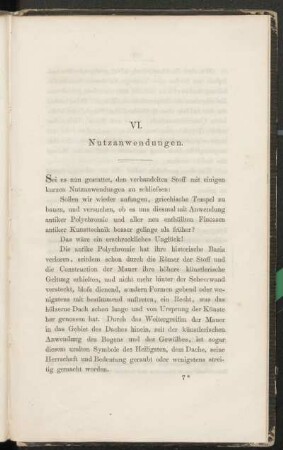 VI. Nutzanwendungen.