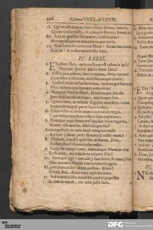 Psalmus LXXXI. - XC.