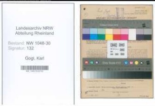 Entnazifizierung Karl Gogl , geb. 10.04.1893 (Spediteur)