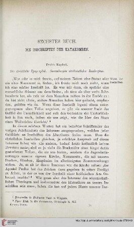 Erstes Kapitel: Die christliche Epigraphik. Sammlungen altchristlicher Inschriften