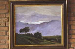 Ausstellung "Landschaften" von Lothar Hoffmann: Kreistagssitzungssaal: Foyer: Landschaftsgemälde