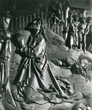 Tilman Riemenschneider, Christus aus der Ölbergszene, Heiligblut-Retabel, Pfarrkiche St. Jakob, Rothenburg ob der Tauber