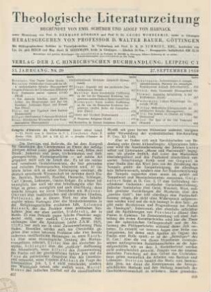 457-460 [Rezension] Couchoud, P. L. (Ed.), Congrès d‘histoire du Christianisme (Jubilé Alfred Loisy). I - III