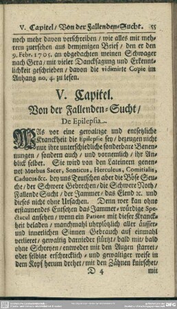 V. Capitel. Von der Fallenden-Sucht