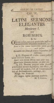 Membrum I. De Nominibus