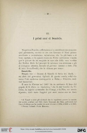 III. I primi anni di Donatello