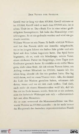 Der Vater der Spieler