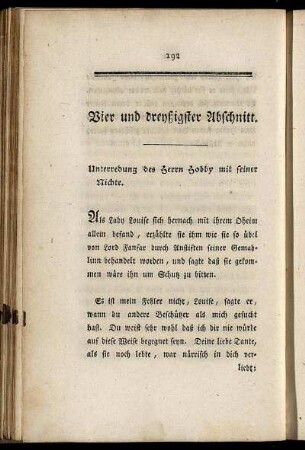 Vier und dreyßigster Abschnitt.