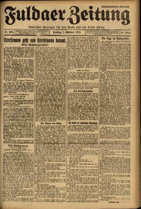 Ausgabe vom Freitag, den 05. Oktober 1923.