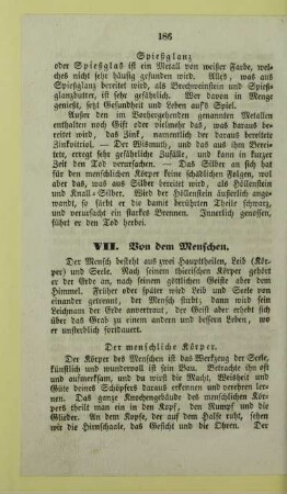 VII. Von dem Menschen
