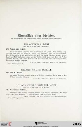 Ölgemälde alter Meister (Nr. 179-234)