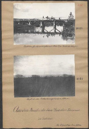 Ersatzbau für die niedergebrannte Zlota-Lipa Brücke bei Bozykow
