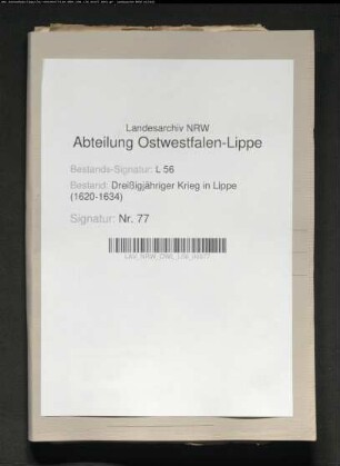 Aufstellung und der Unterhalt der lippischen Garnision zu Lemgo