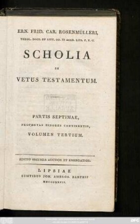 Ps. 7, Vol. 3: Micha, Nahum Et Habacuc