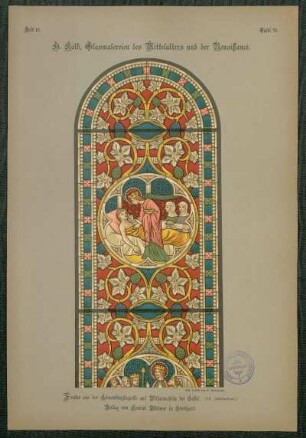 Tafel 56. Fenster aus der Löwenburgkapelle auf Wilhelmshöhe bei Cassel