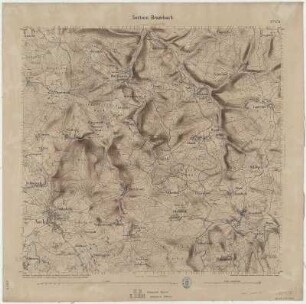 Section Brambach aus: Topographische Karte (Äquidistantenkarte) Sachsen