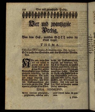 392-406, Vier und zwanzigste Predig.