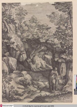 [Maria Magdalena als Büßerin in der Wildnis; Mary Magdalen repentant in the Wilderness]