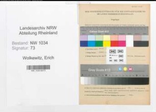 Entnazifizierung Erich Wolkewitz , geb. 29.01.1904 (Oberst)