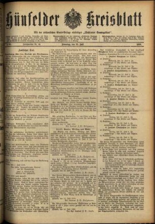 Ausgabe vom Dienstag, den 18. Juli 1916.