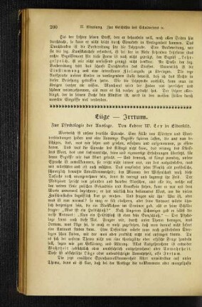Lüge - Irrtum : zur Psychologie der Aussage
