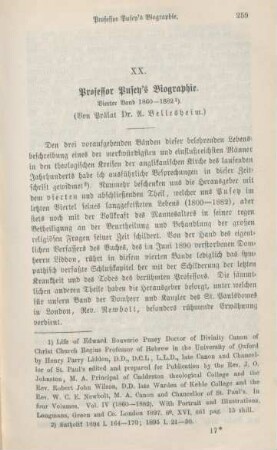 259-280 Professor Pusey's Biographie