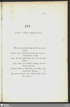LIV. Acis und Galatea