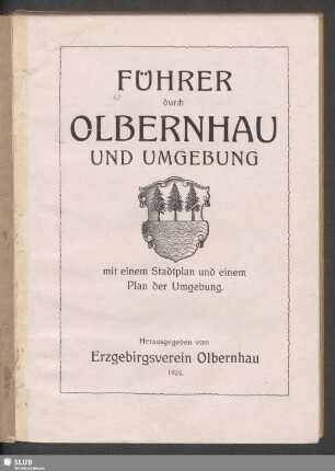 Führer durch Olbernhau und Umgebung