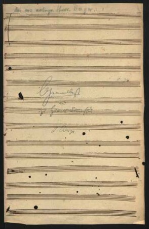 Theoretische Aufzeichnungen zu Generalbass, Tonleitern und Fingersatz