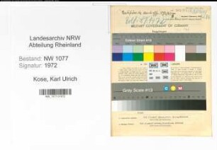 Entnazifizierung Karl Ulrich Kose , geb. 13.10.1919 (Polizist)