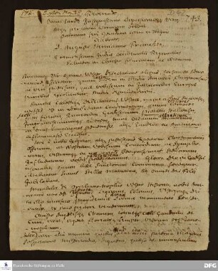 Brief von Cotton Mather an August Hermann Francke.