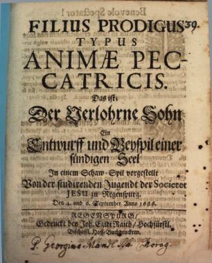 Filius Prodigus Typus Animae spectatricis